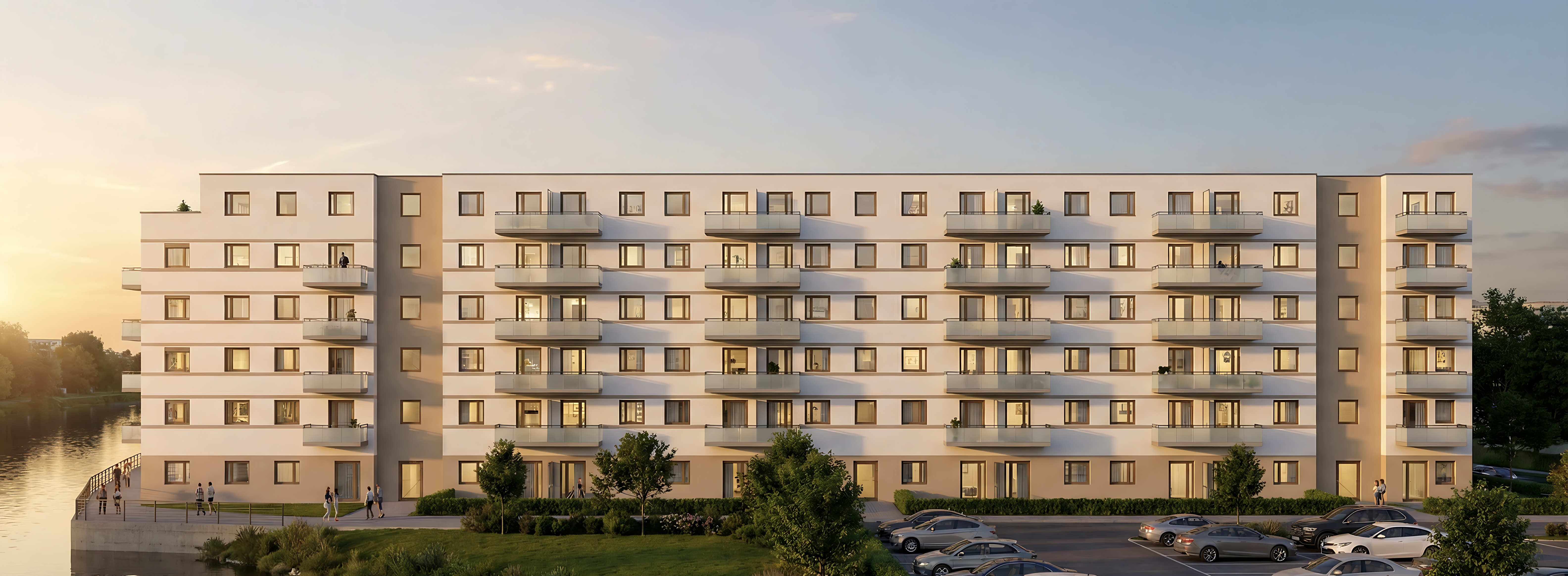 Havel Quartier — Panoramaansicht Gesamtgebäude